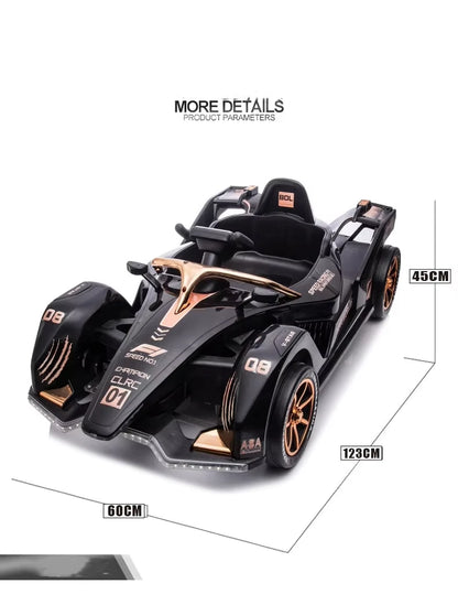 12V 2-Seater F1 Sport Kids Go Kart with Parent Control | Kids Rider (Recommended Age: 3–8 Years)
