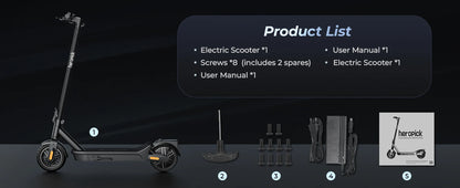 E8-10 Foldable Electric Scooter for Adults | 20 MPH & 40-Mile Range |1000W Peak | Kids Rider