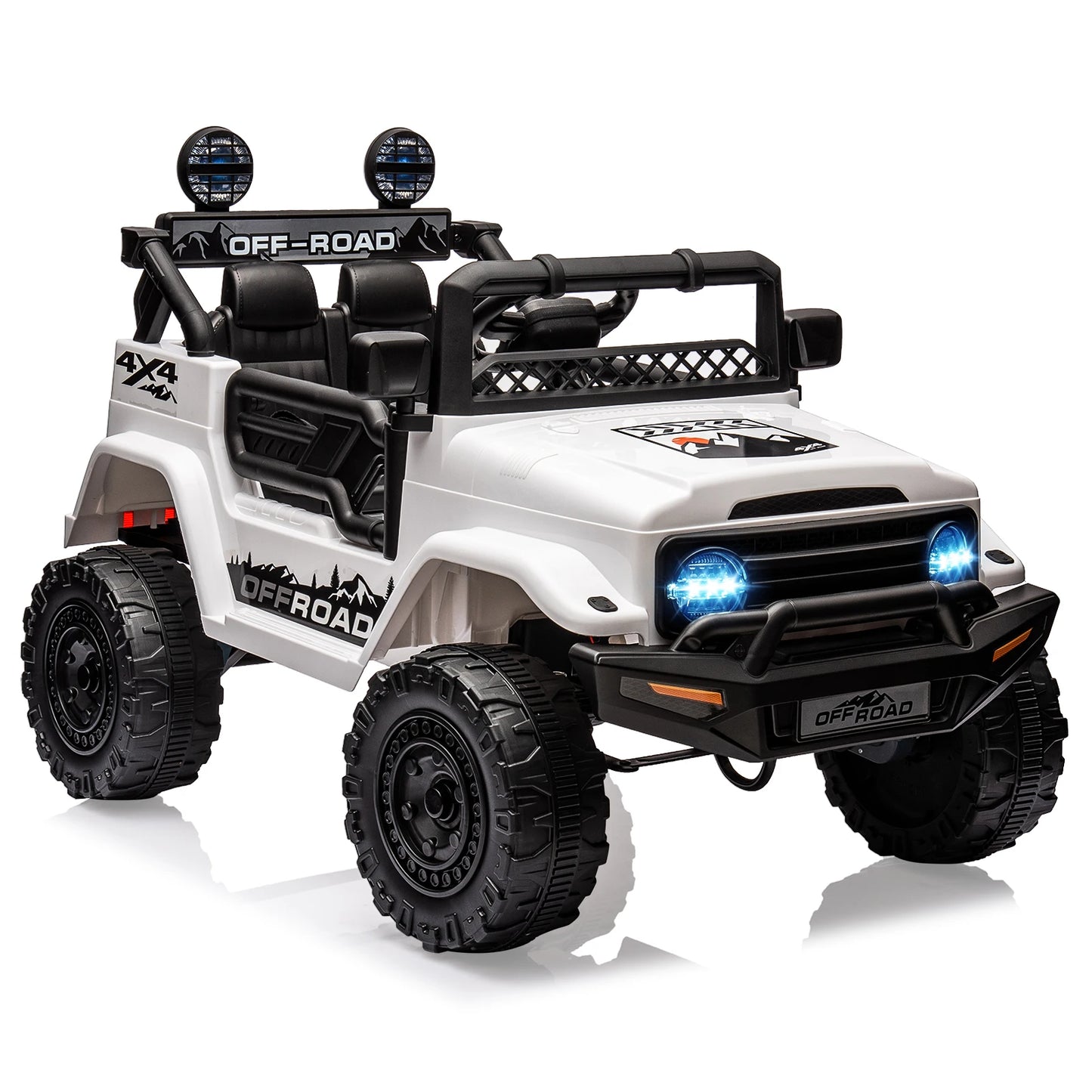 OFF Road 12V Kids Ride-On Truck w/ Remote, Bluetooth & LED |2-Seater