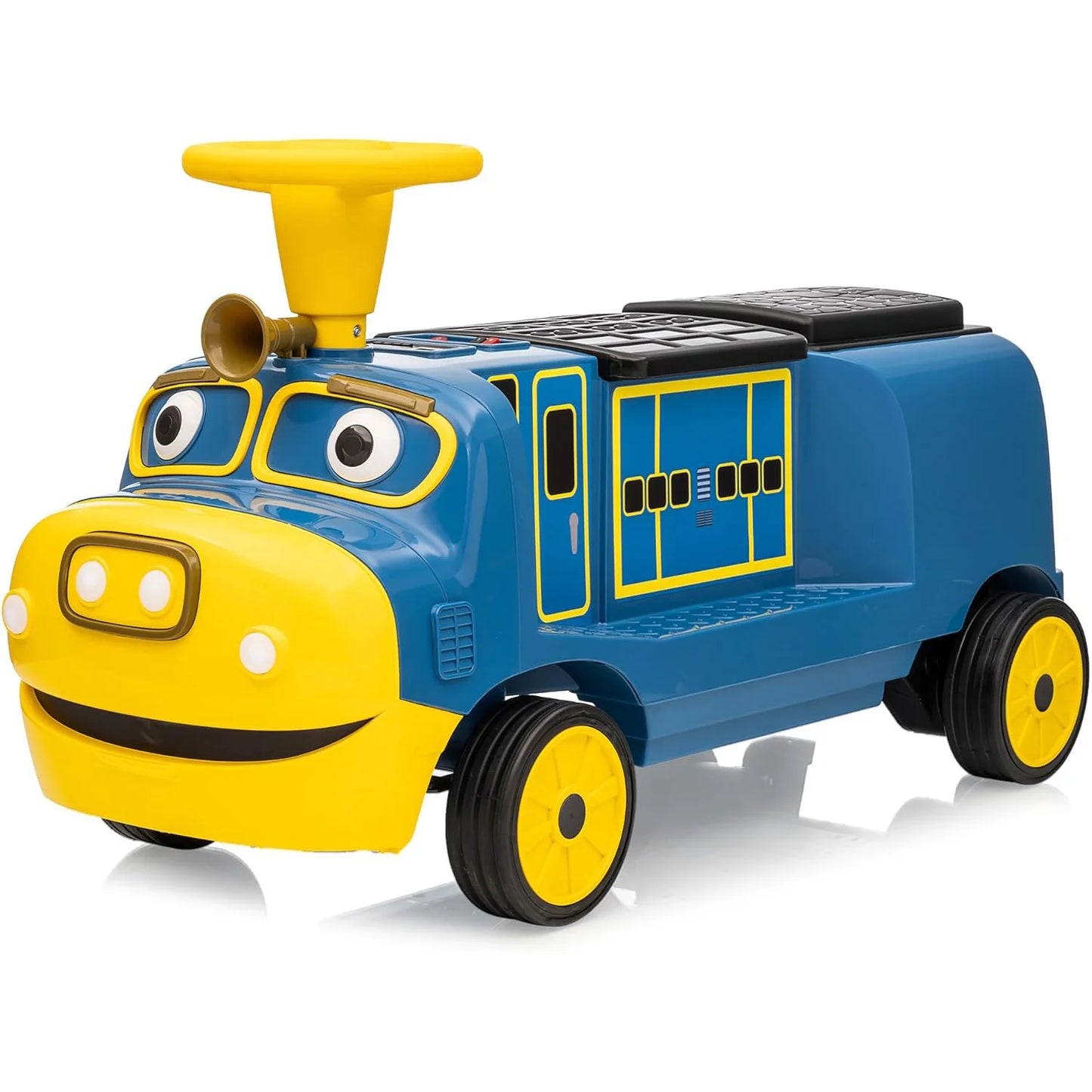 12V 3-Seater Ride On Train for Kids | Ride On Toy Car with 2 Speeds One-Button Start | Best Gift for Toddlers