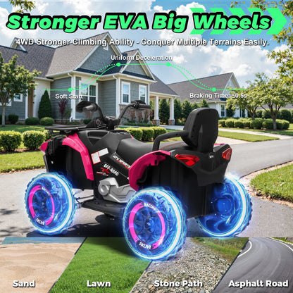 24V XL 2-Seater Kids ATV | 800W Motors & 19" EVA Tires | Quad Bike for kids | Kids Rider