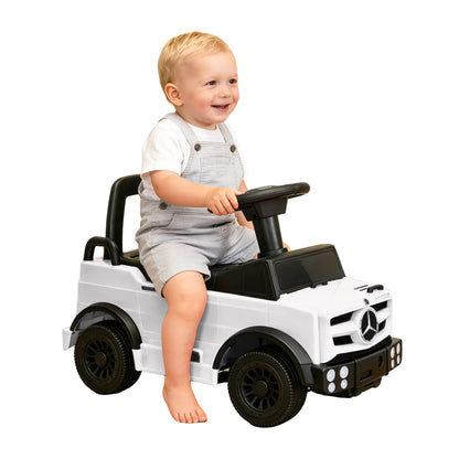 Mercedes-Benz Unimog Kids Push Car Ride-On Toy with Anti-Slip Wheels & Bumper Guards for Safety