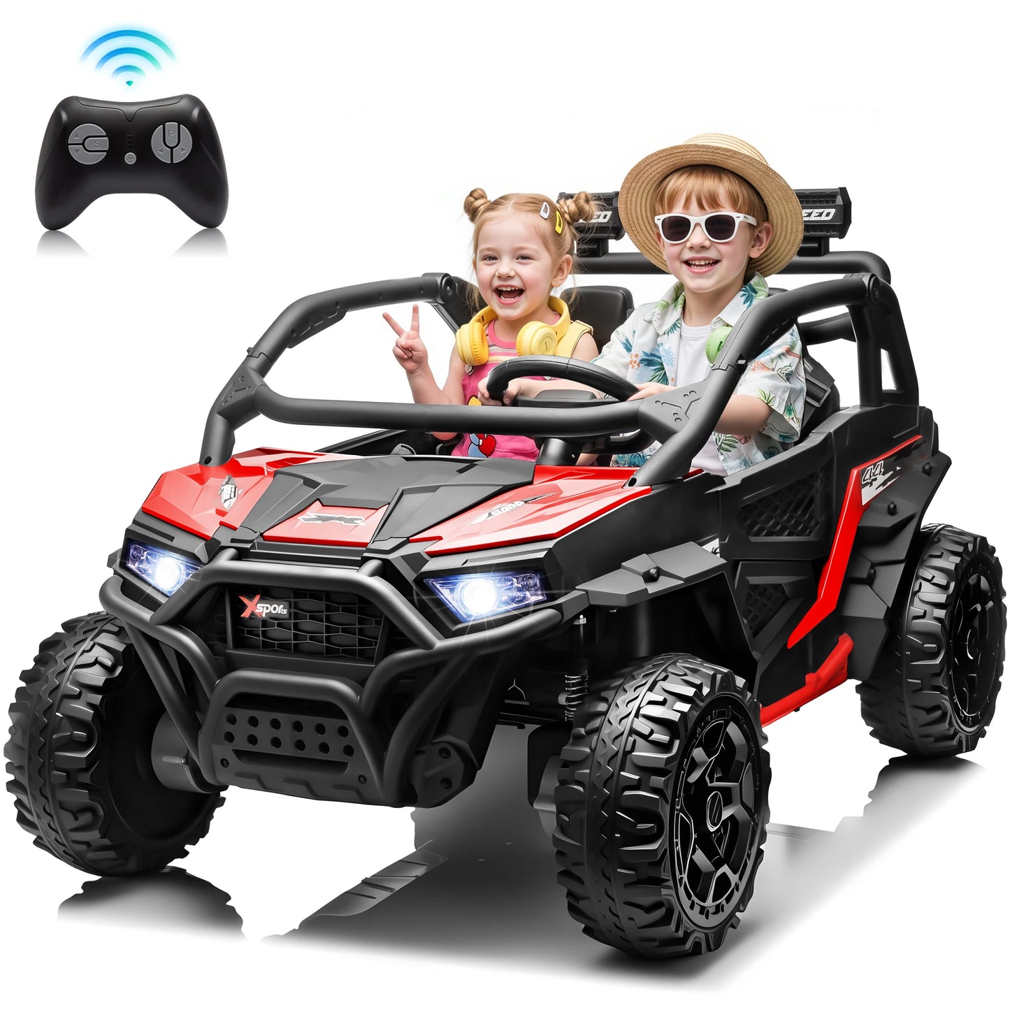 24V 4WD Kids Electric Off-Road UTV with Remote Control(Age: 3 to 10 Years)