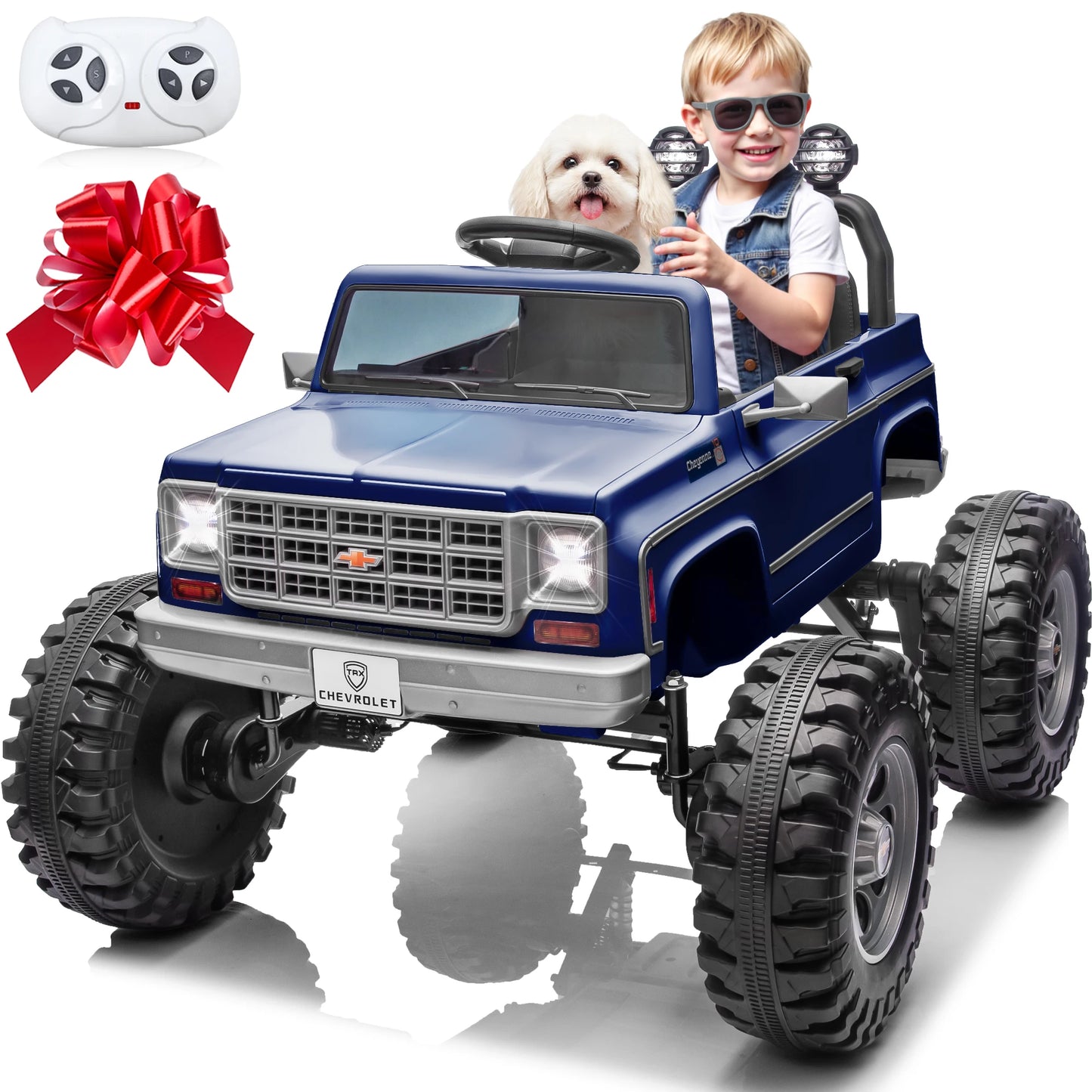 24V Chevrolet Cheyenne Kids Ride-On Truck w/ Parent Remote | 2X200W Powerful Motor