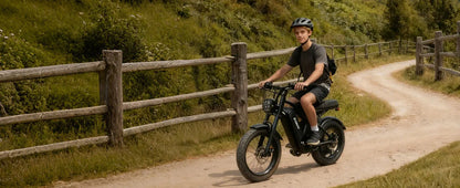 ESKUTE V100 Electric Dirt Bike | 1500W Peak | 48V 13Ah | 28 MPH| 60-Mile Range | Kids Rider