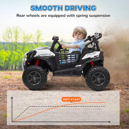 24V Electric Ride-On Car | 2 Seater with Parent Remote | Kids Rider