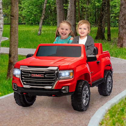 GMC 24V 2-Seater Kids Ride-On Truck w/ Remote & LED
