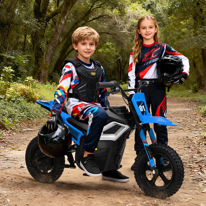 24V 350W Kids Electric Dirt Bike for Ages 6–14 | 14 MPH | Kids Rider