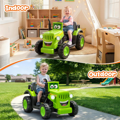12V Ride-On Tractor | Electric Tractor for Toddlers & Kids | Kids Rider