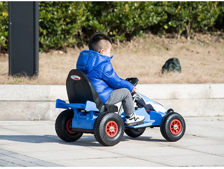 24V Kids Go Kart with Remote for Kids & Adults | Inflatable Tires | Kids Rider