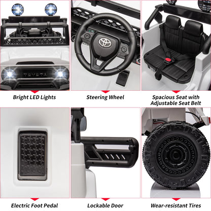 Toyota 12V Kids Ride-On Truck w/ Remote, LED Lights & MP3