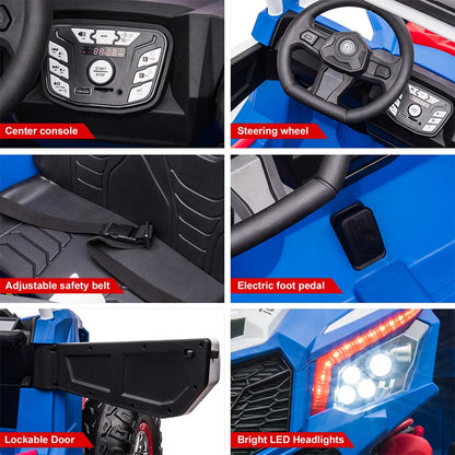24V Kids Electric Ride-On UTV - Remote Control Off-Road Car for Ages 3-12