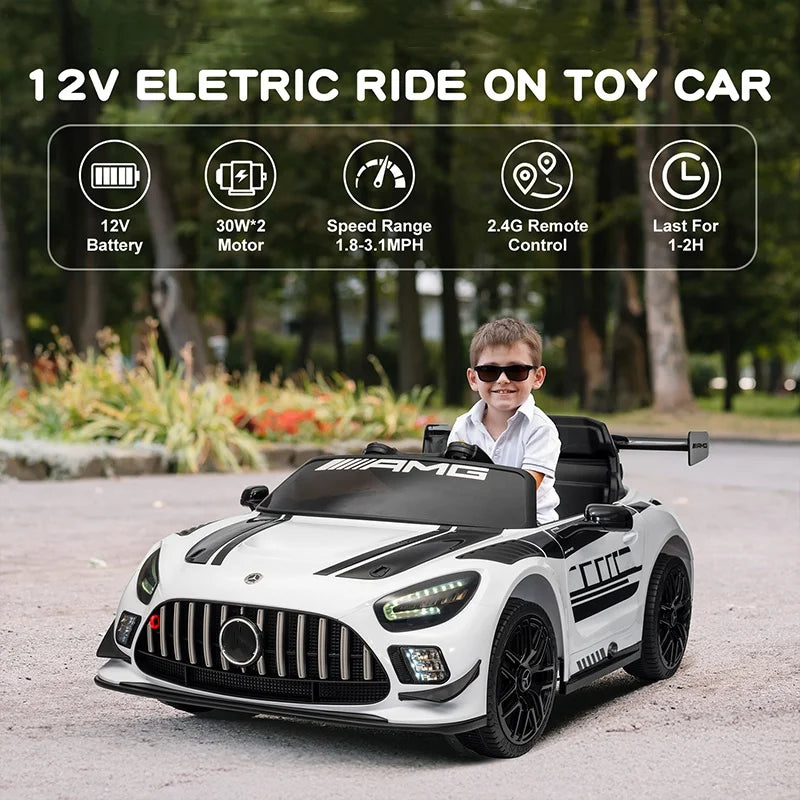 Mercedes-Benz GT3 12V Kids Ride-On Car w/ Remote | 1-Seater