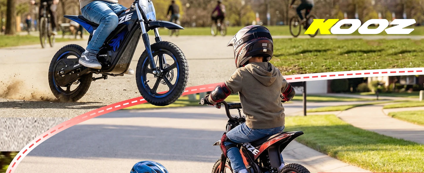 KOOZ HP01E 36V 350W Electric Dirt Bike | 15.5 MPH | Kids Rider