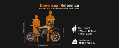 48V HillMiles MilePop Electric Dirt Bike for Teens Adults with Dual Suspension, Hydraulic Brakes, Off-Road Tires