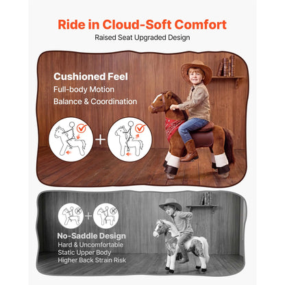 Kids Ride-On Horse Pony Toy for Ages 1+ | 176 lbs Capacity | Kids Rider