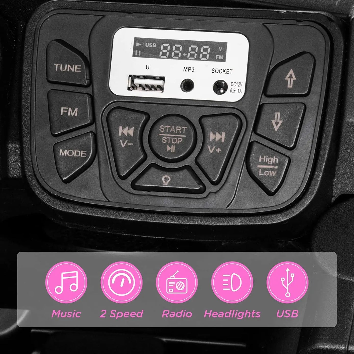 12V Kids Dump Truck Ride-On with Sun Shade & Remote | Kids Rider