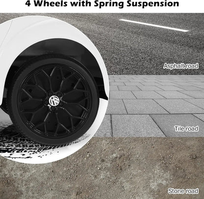 Volkswagen Beetle 12V Kids Ride-On Car w/ Remote | 1-Seater