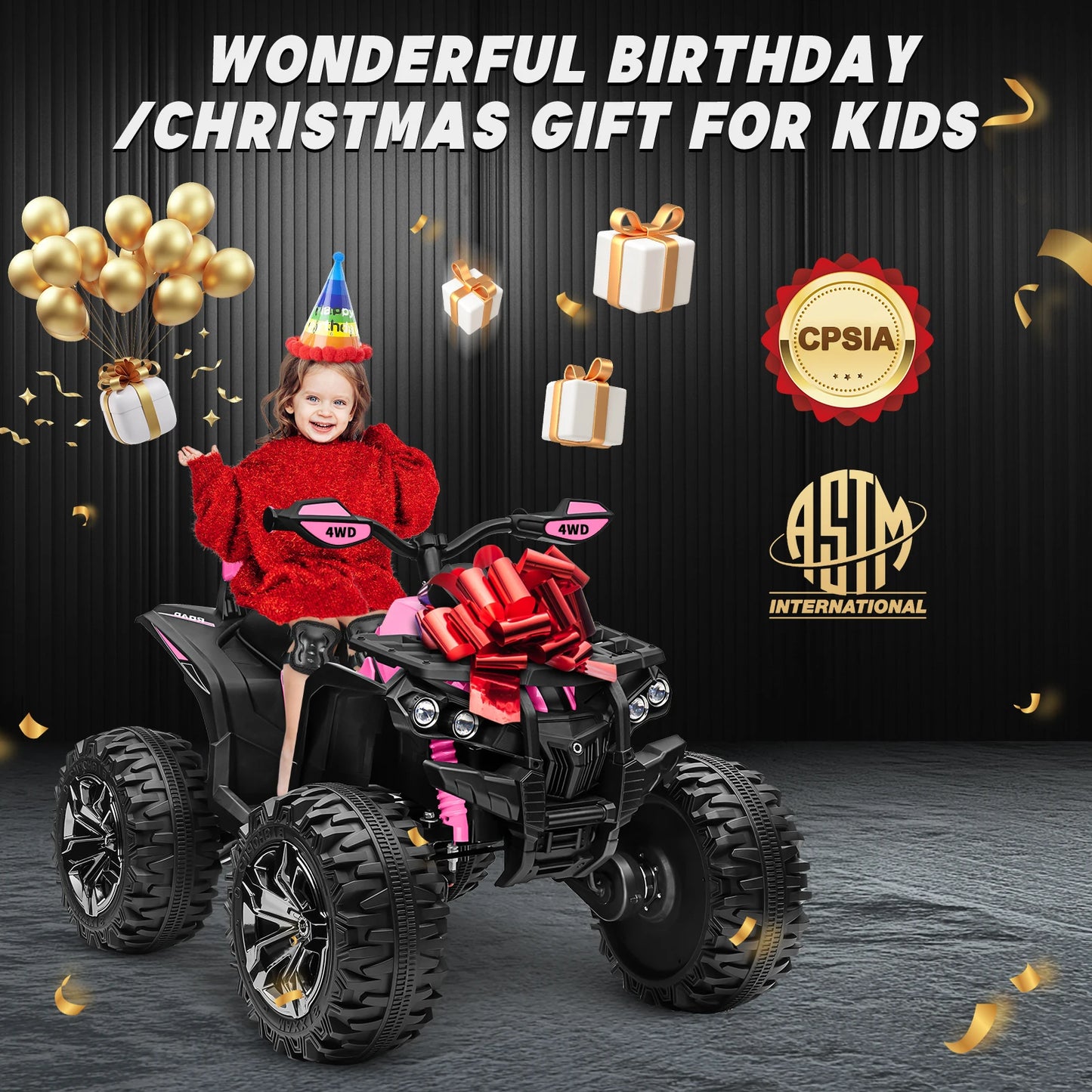 24V 4WD Kids ATV | 800W Motor & Remote | Kids Rider