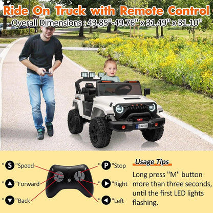 24V Kids Ride-On Truck | 4×200W Motors, 2 Seater & Remote | Kids Rider