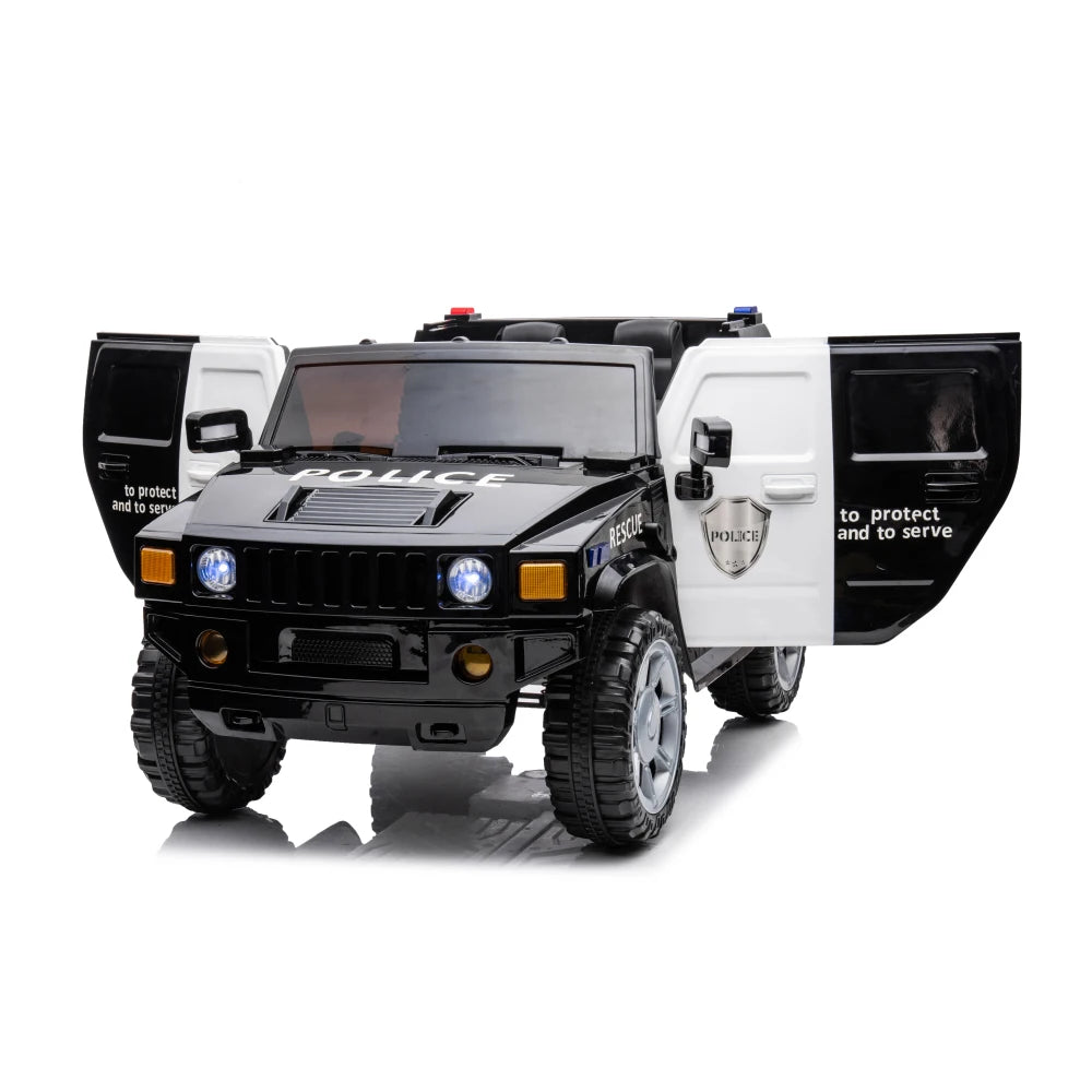 12V 4WD Kids Ride-On Car w/ Remote, Leather Seat & LED | 1-Seater