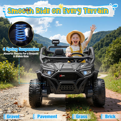 24V 4WD Kids Electric Off-Road UTV with Remote Control(Age: 3 to 10 Years)