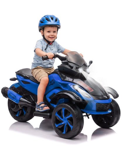 12V Electric Ride-On Tricycle | Dual Motor, Lights & Music | Kids Rider
