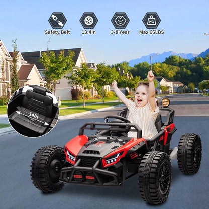 24V Electric Powered Kids Ride-On UTV with Remote & Suspension & LED Lights| Kids Rider