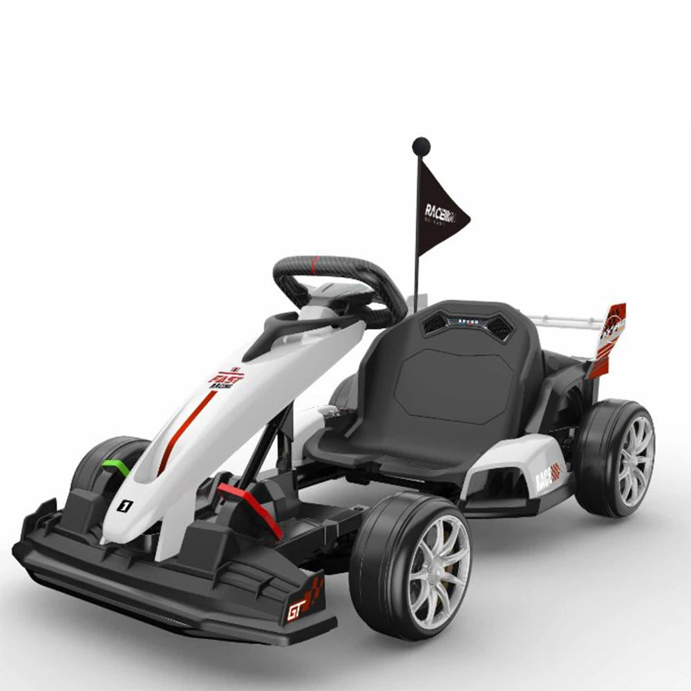 Go Kart for Kids - 24V Drift Cart with 300W Motors, EVA Tires & Parent-Safety