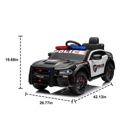 🚔 Dodge Charger 12V Kids Ride-On Police Car w/ Remote & Lights