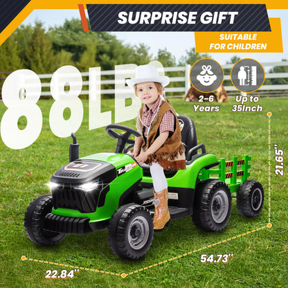 24V Kids Ride-On Tractor | 2-Seater Electric Truck | Kids Rider