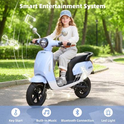 24V Kids Electric Scooter for Ages 6+ | 10 MPH Ride-On Bike | Kids Rider