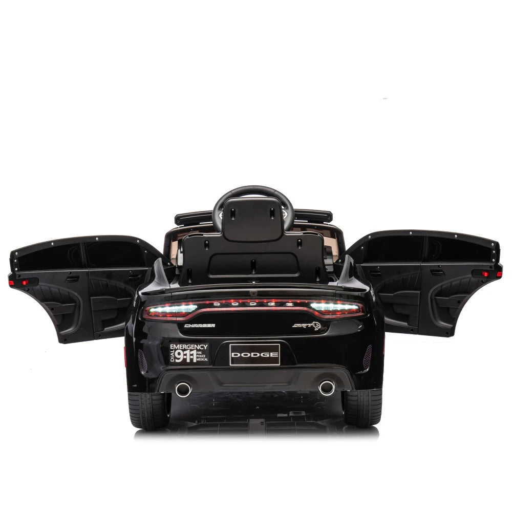 🚔 Dodge Charger 12V Kids Ride-On Police Car w/ Remote & Lights