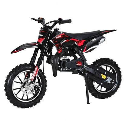49cc Mini Kids Dirt Bike 2-Stroke Gas Motorcycle W/ Off-Rode Tire Up To 25 MPH