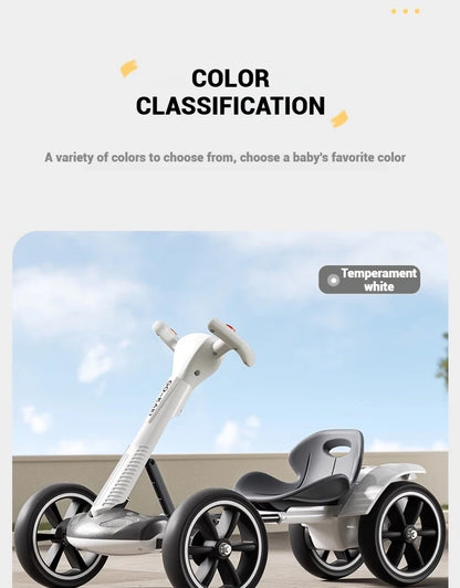 Battery Powered Kids Ride-On RC Kart | Remote Control & 4-Wheel Drive | Kids Rider(Age: 4-10Y)