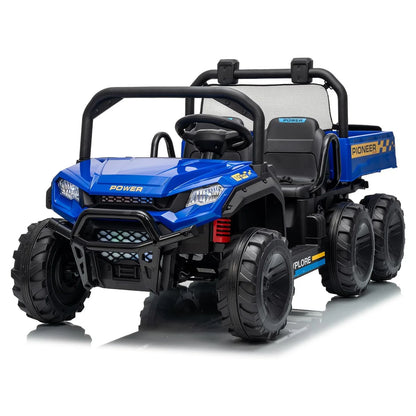 24V 4WD Kids Dump Truck Ride-On | 2-Seater with Remote | Kids Rider(Age: 3-12 Years)