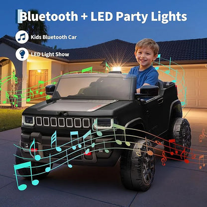 Licensed 24V Kids Ride-On Truck | 2-Seater Electric Truck for Big Kids (4–10 Years)