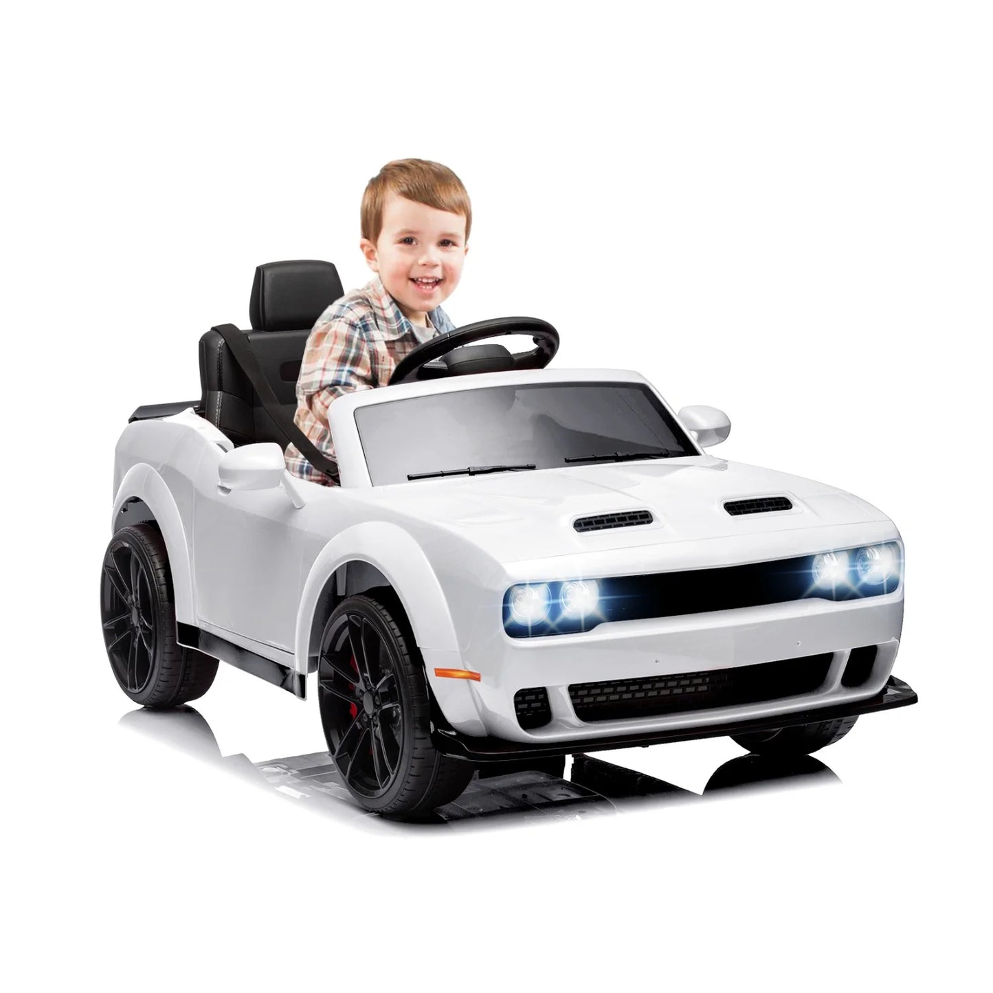 12V Kids Electric Ride-On Police Car with Remote & LED | Kids Rider(Recommended Age - 3-6 Years)