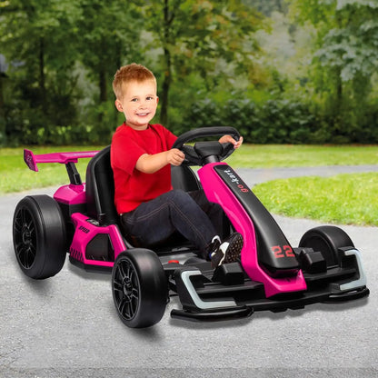 24V Kids Drift Kart 300W Powerful Motor w/ Sport Modes & EVA Tires