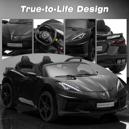 Licensed Corvette 24V 4WD 2-Seater Ride-On Car | 4x200W Powerful Motors