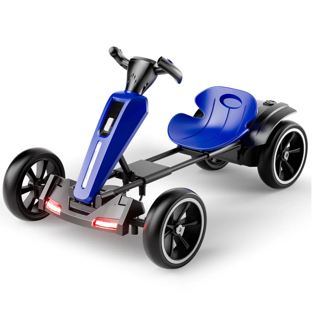 12V Kids Pedal Go Kart with Adjustable Seat & Non-Slip EVA Wheels | Kids Rider