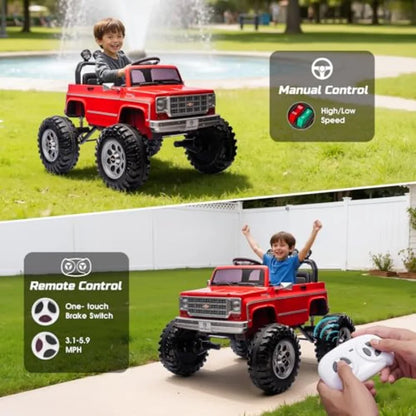 24V Kids Ride-On Truck Car w/ Steel Frame & Dual 200W Motors(Age: 3 to 10Y)