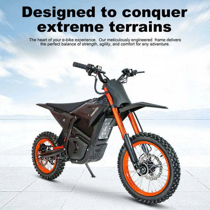 48V - 3000W Electric Dirt Bike | Off-Road Mountain E-Bike w/ Hydraulic Brakes for 12+ Ages