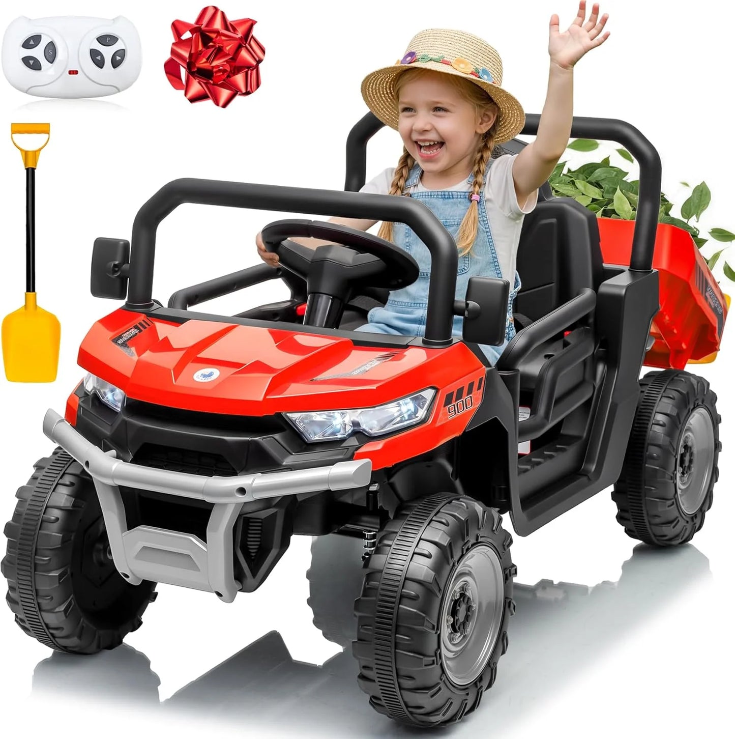 24V Kids Ride-On Dump Truck 400W w/ Remote & Electric Bed | Kids Rider
