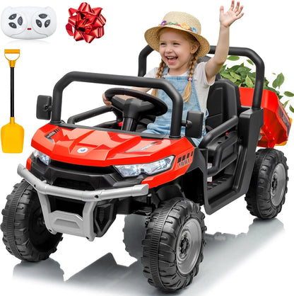 24V Kids Ride-On Dump Truck 400W w/ Remote & Electric Bed | Kids Rider