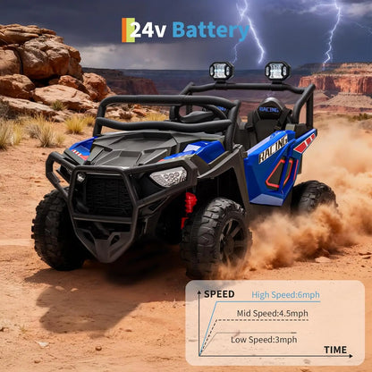 24V 2 Seater Ride on UTV Car Toy for Big Kids with Remote Control (Age: 3-12Y)