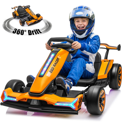 24V 360°Drift Go Kart for Kids | High Speed Drift Racing Car for Kids (Age: 5 to 14 Year)