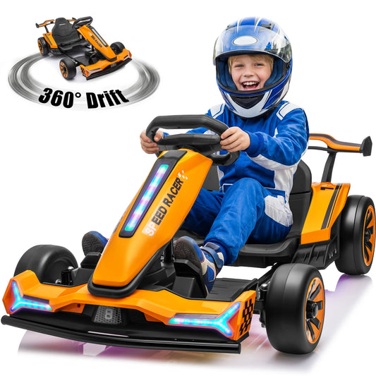 24V 360°Drift Go Kart for Kids | High Speed Drift Racing Car for Kids (Age: 5 to 14 Year)
