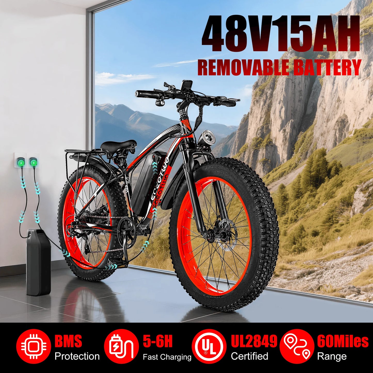EOEOTWO Heavy-Duty E-Bike | 400 lbs Capacity | 65Nm Torque, 5 Riding Modes | Kids Rider