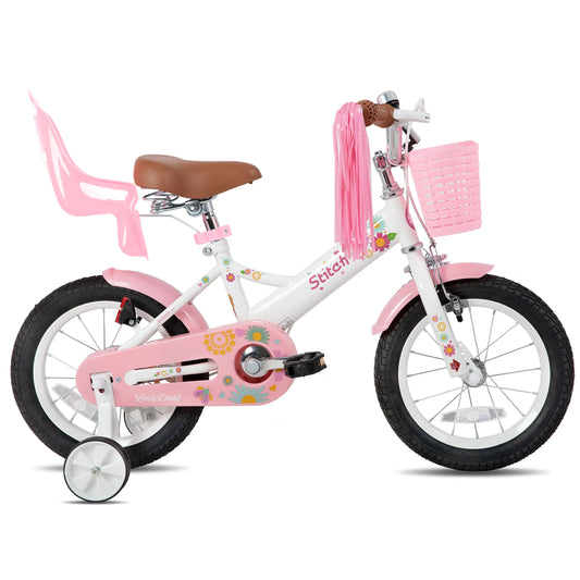 JOYSTAR Little Daisy Kids Bike for Girls & Boys | Doll Seat & Streamers | Ages 2–7 | Kids Rider